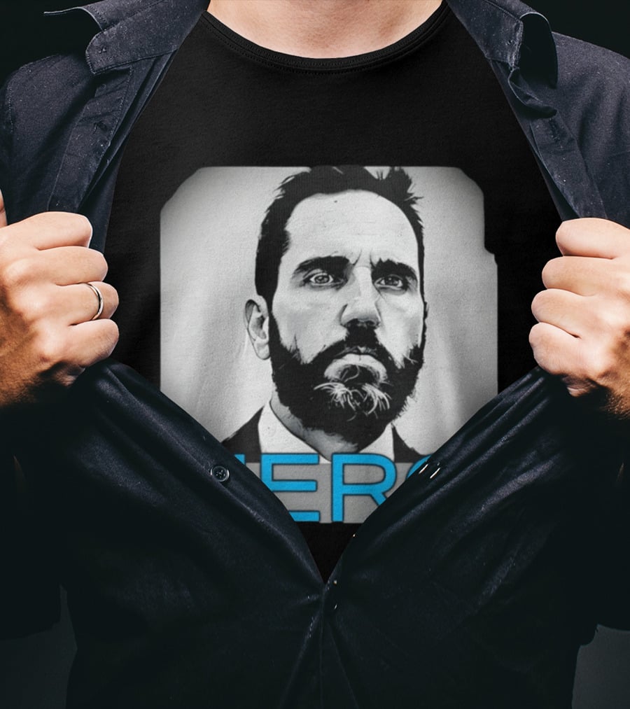 Jack Smith Hero Portrait Black And White T-Shirt