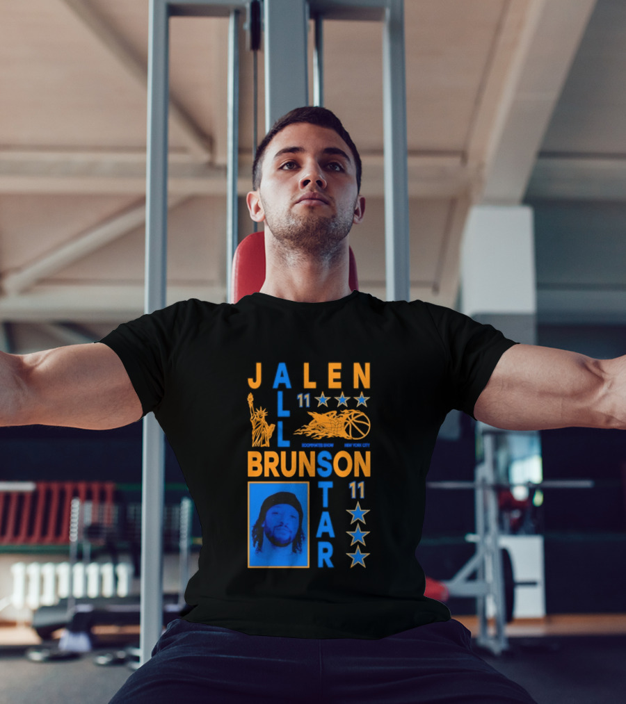 Jalen Brunson 11 NY Knicks All Star Basketball Stars T-Shirt
