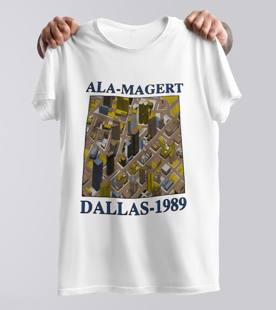 Ala Magert Dallas 1989 Cityscape Architecture T-Shirt