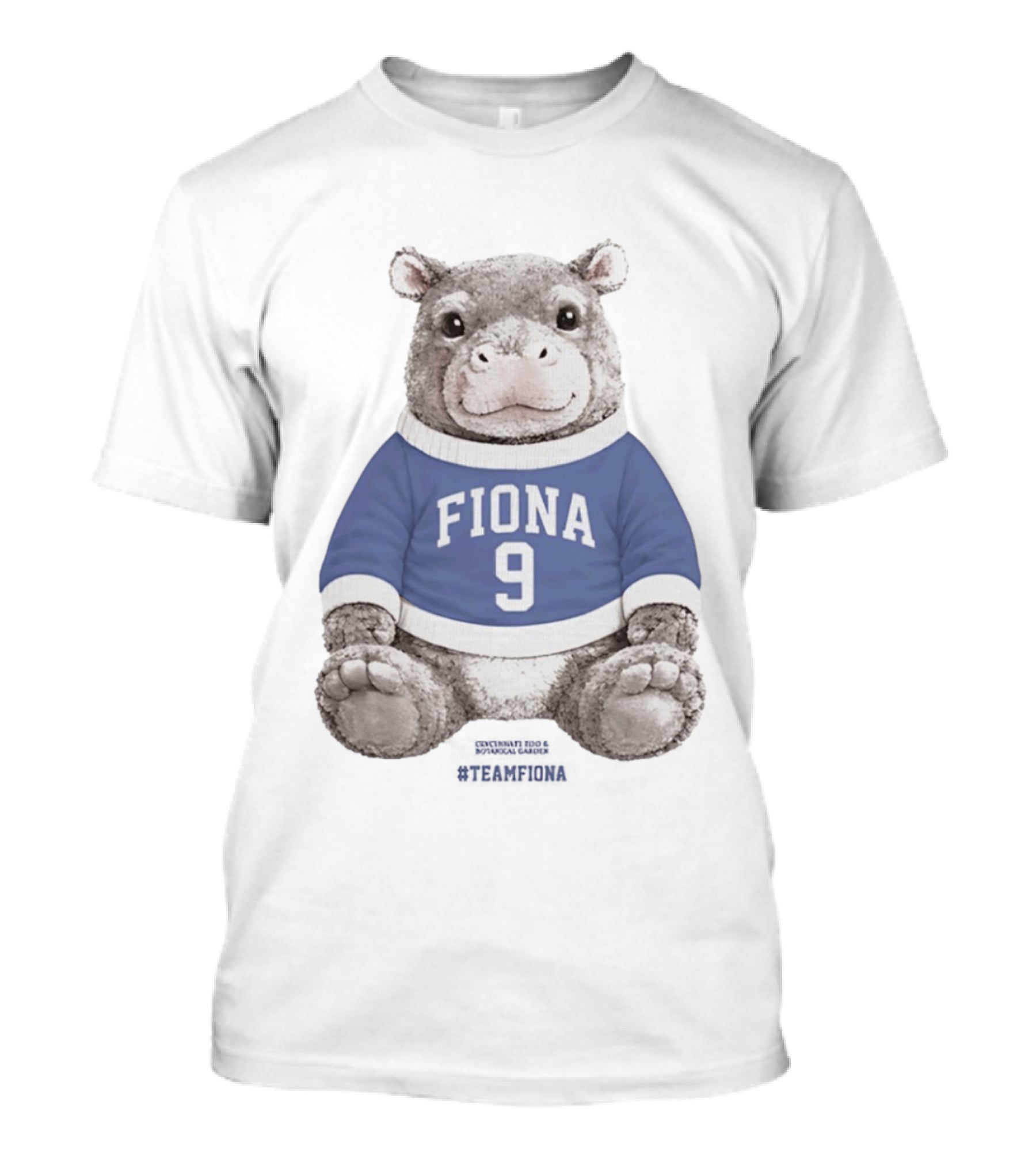 Fiona 9 Hippo Stuffie Birthday Blue Sweater T-Shirt