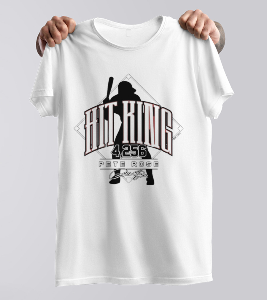 Pete Rose Hit King 4256 Cincinnati Reds T-Shirt