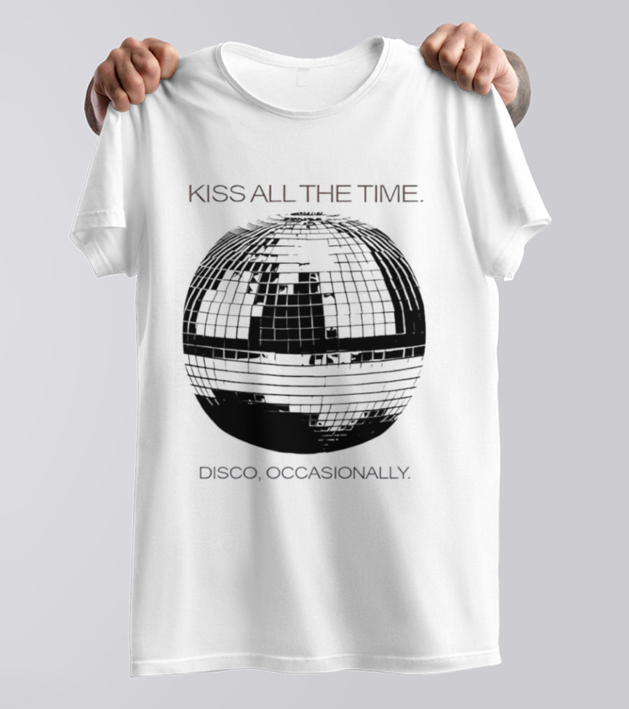 Kiss All The Time Disco Occasionally Disco Ball T-Shirt