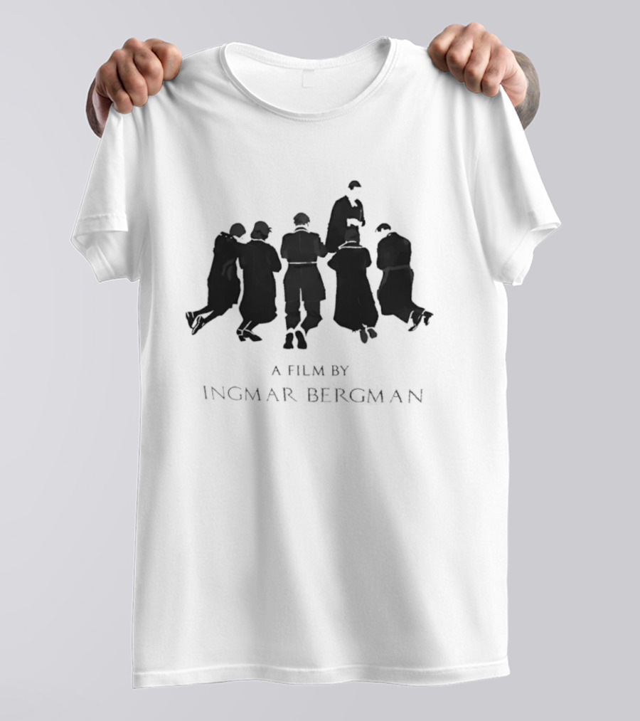 Kneeling Men A Film By Ingmar Bergman Silhouette Scene T-Shirt
