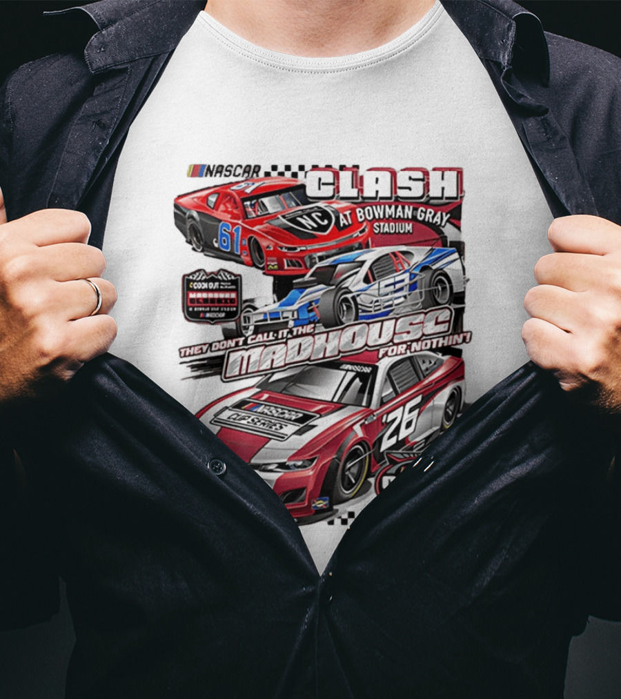 NASCAR Clash At Bowman Gray Stadium 2026 Madhouse Racing Event T-Shirt