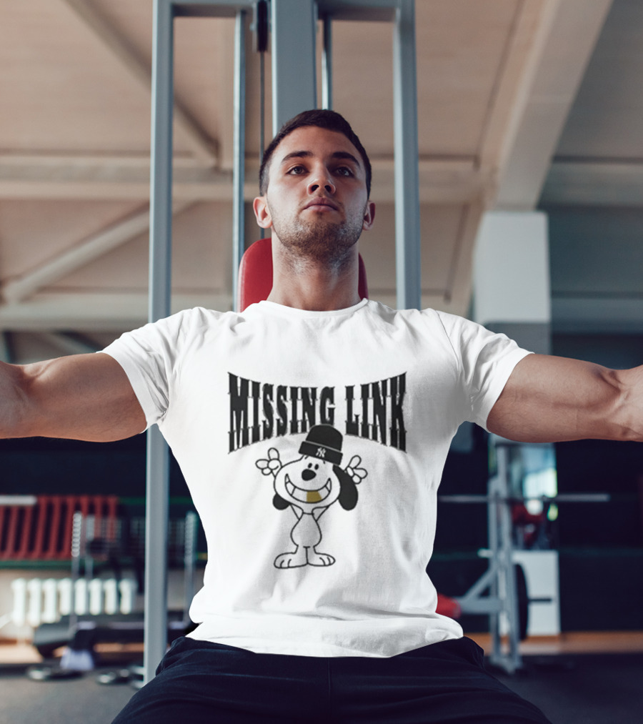 Missing Link Hip Hop Inspired Character With Gold Tooth Beanie T-Shirt