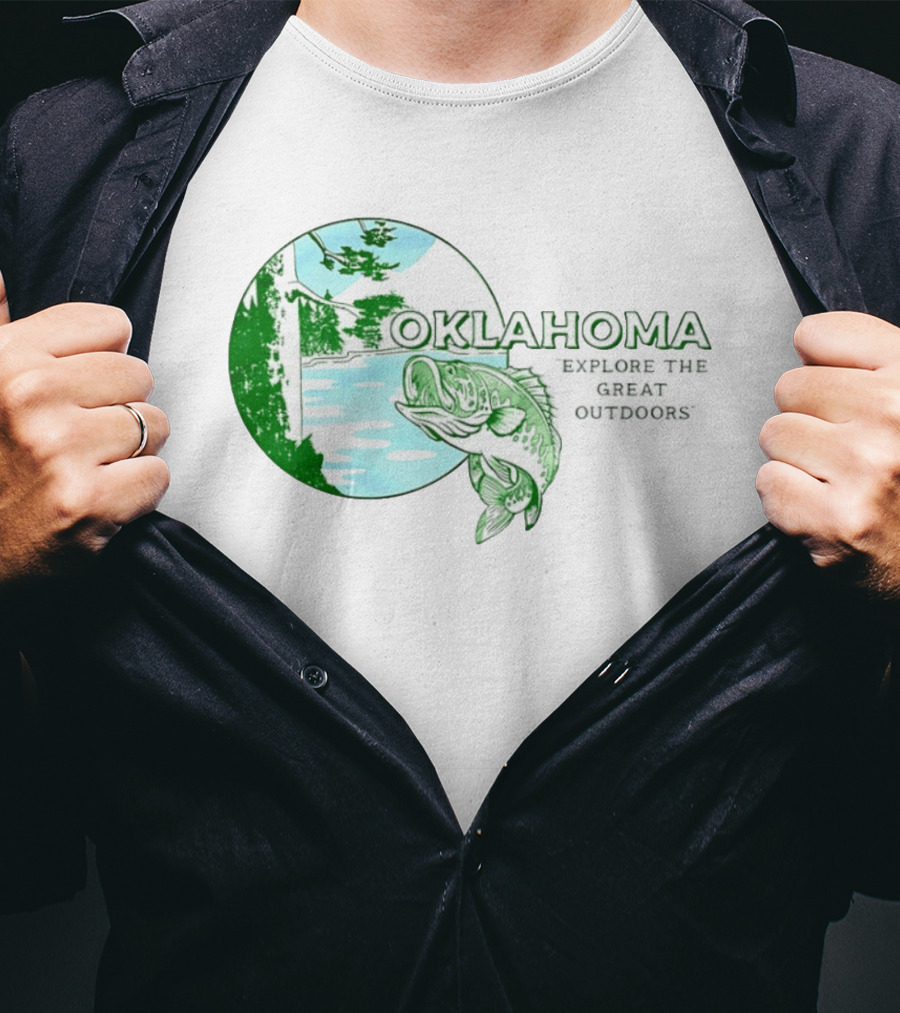 Oklahoma Fishing Explore The Great Outdoors T-Shirt