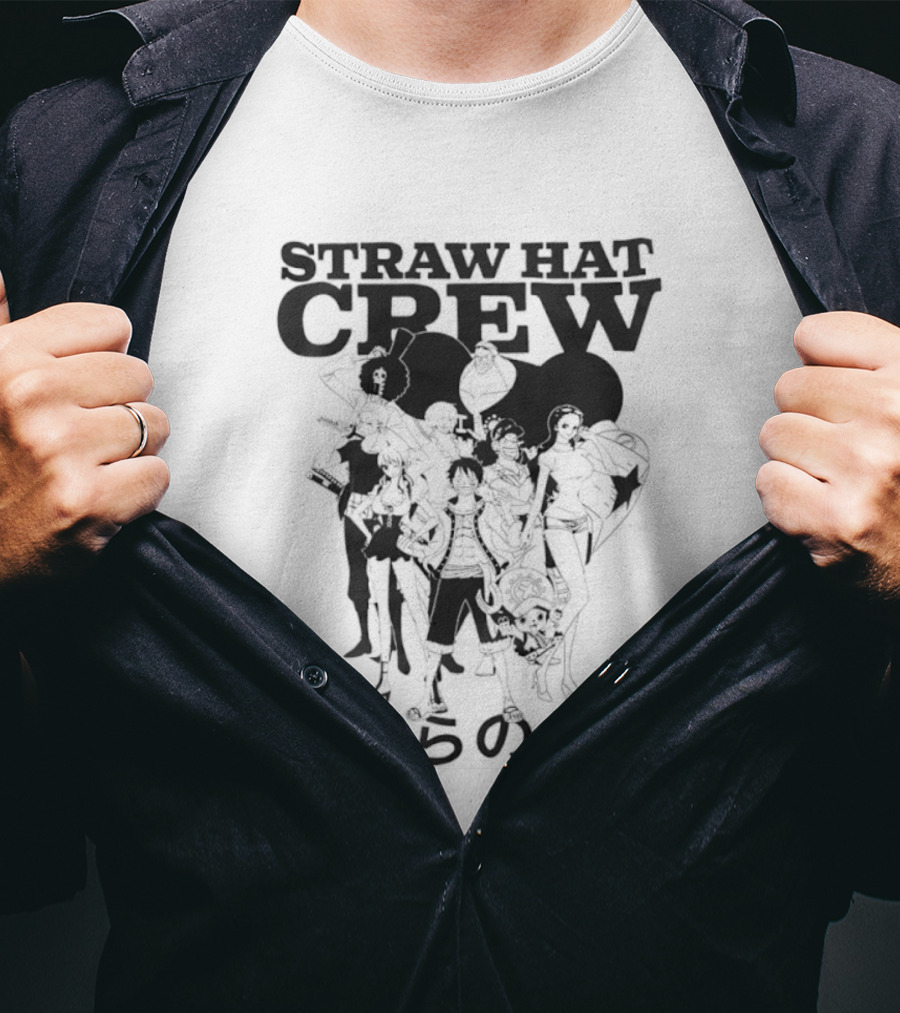 Straw Hat Crew One Piece Anime Characters Japanese T-Shirt