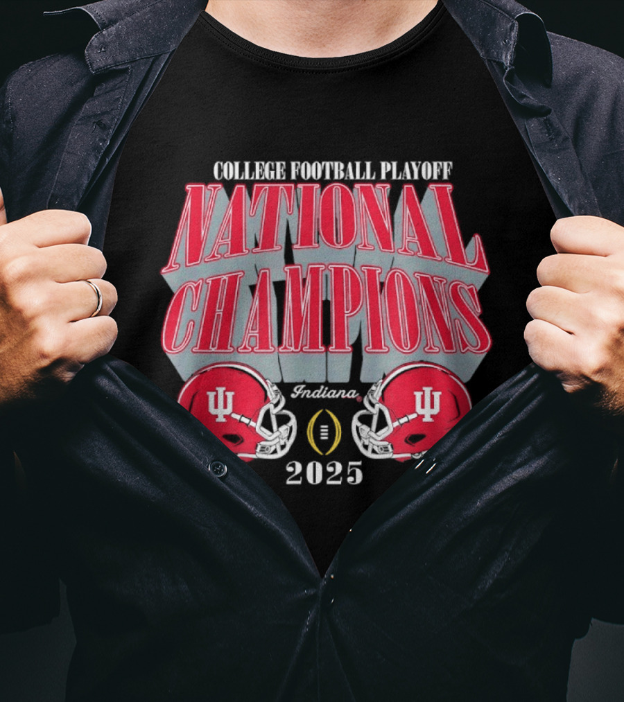 Indiana Hoosiers College Football Playoff National Champions 2025 CFP Lombardi T-Shirt