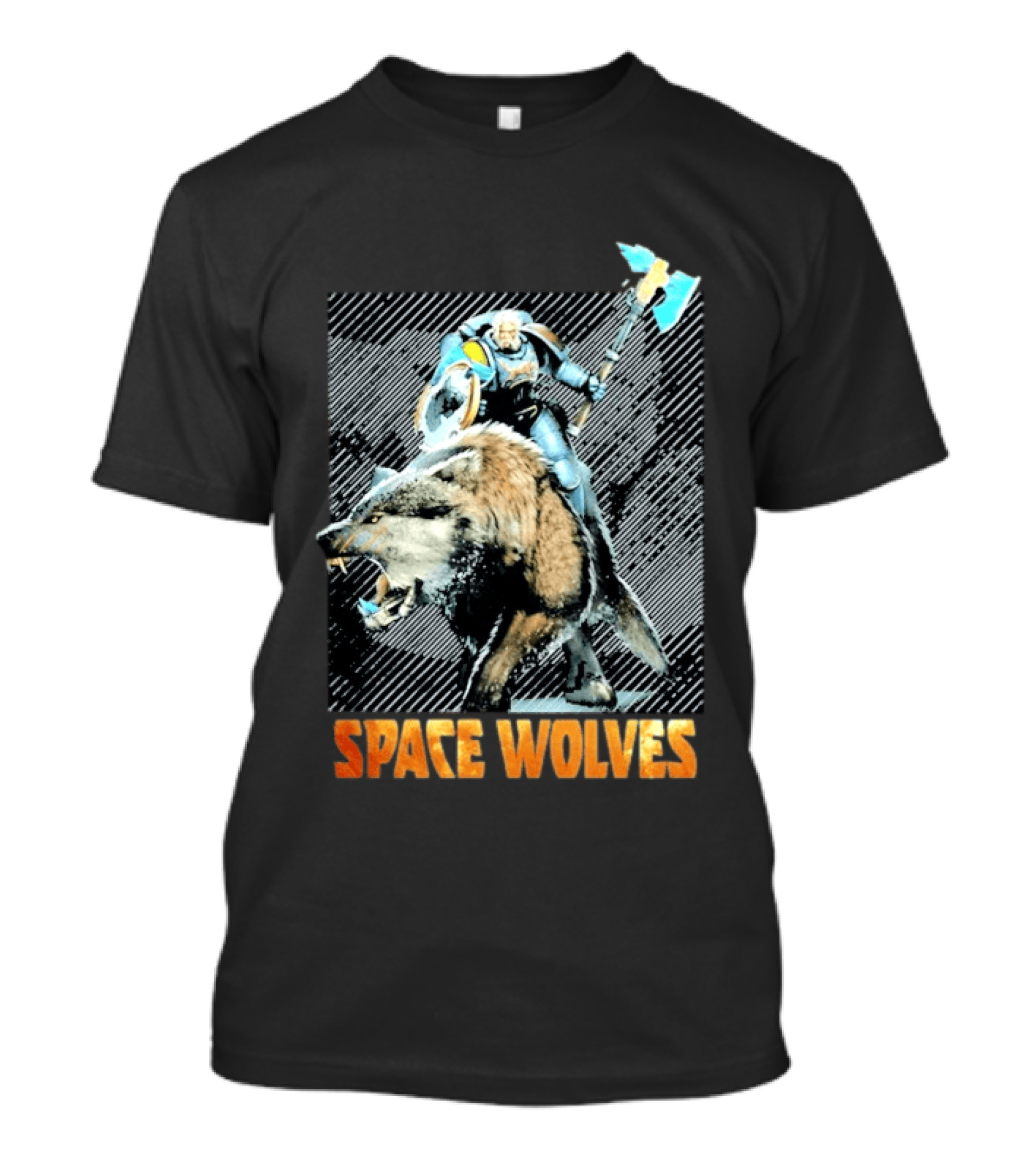 Space Wolves Warhammer 40 000 Iconic Warrior And Beast T-Shirt