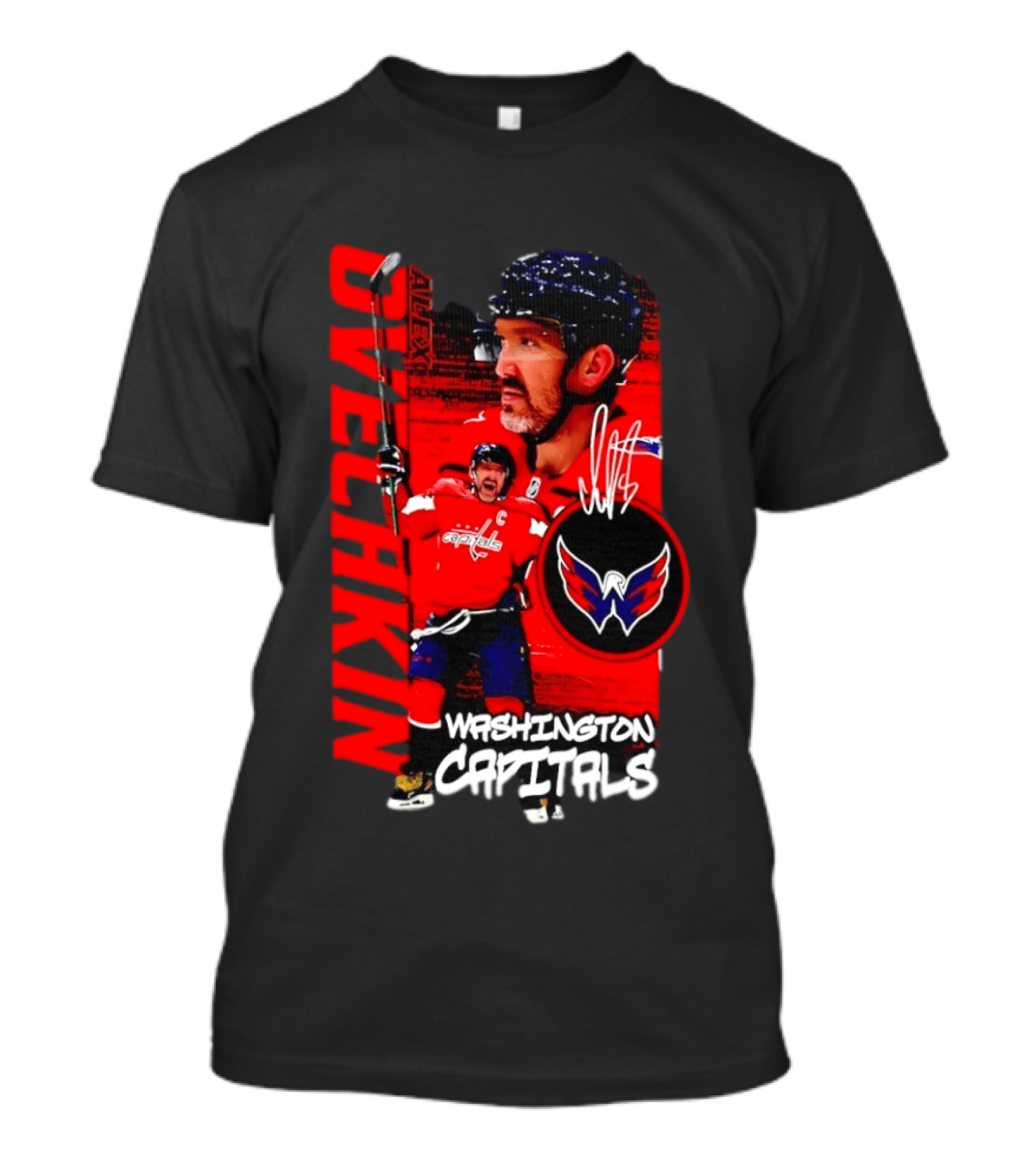 Washington Capitals Ovechkin NHL Hockey Playmaker Team Captain T-Shirt