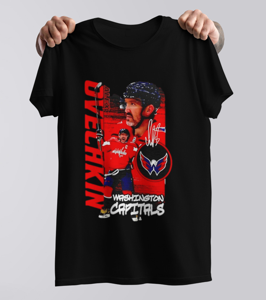 Washington Capitals Ovechkin NHL Hockey Playmaker Team Captain T-Shirt