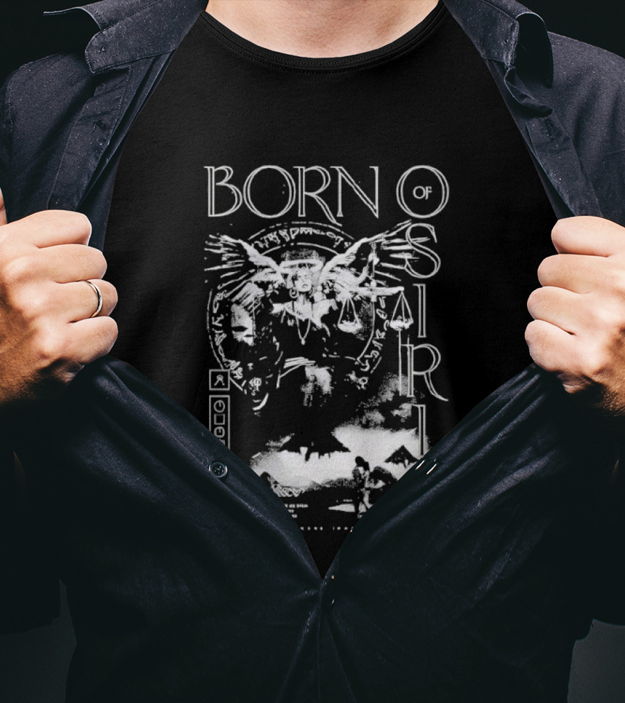 Born Of Osiris Waves Over Stranger Things Dark Synthwave T-Shirt