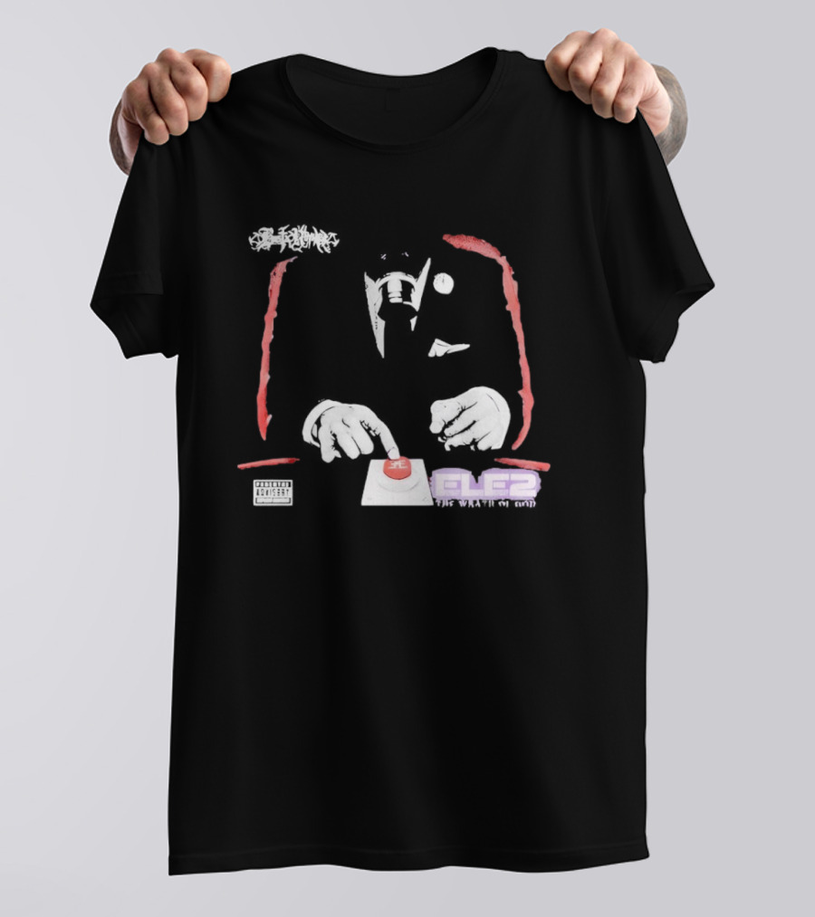 Busta Rhymes ELE2 Doomsday Wrath Of God Button T-Shirt