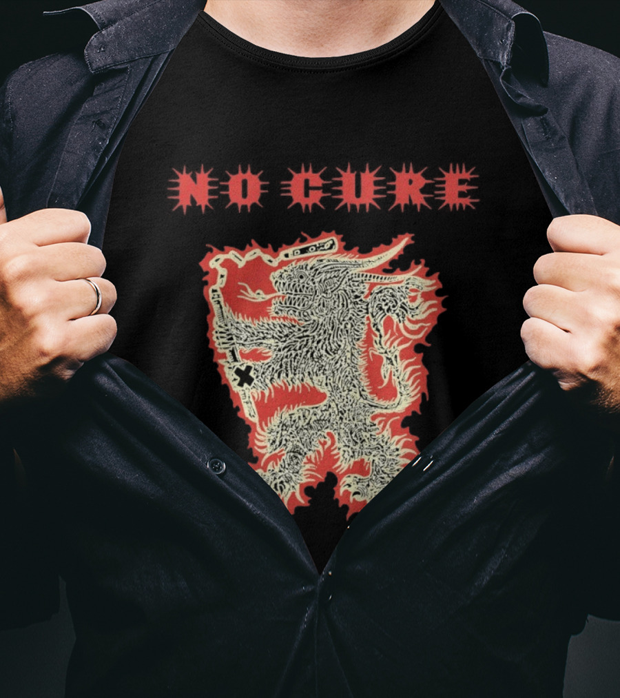 No Cure Band Furry Dragon Monster T-Shirt