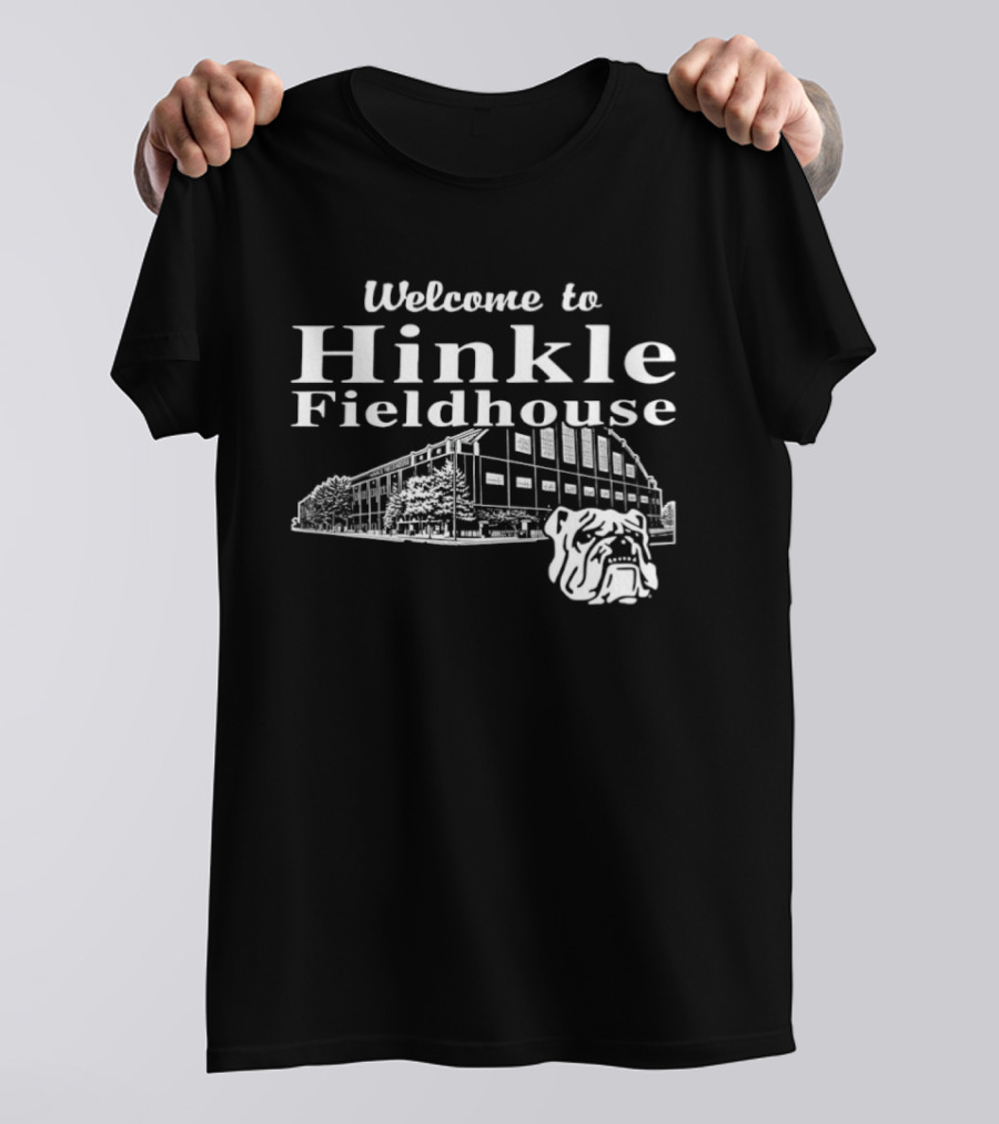 Welcome To Hinkle Fieldhouse Indiana Basketball Arena Iconic Landmark T-Shirt