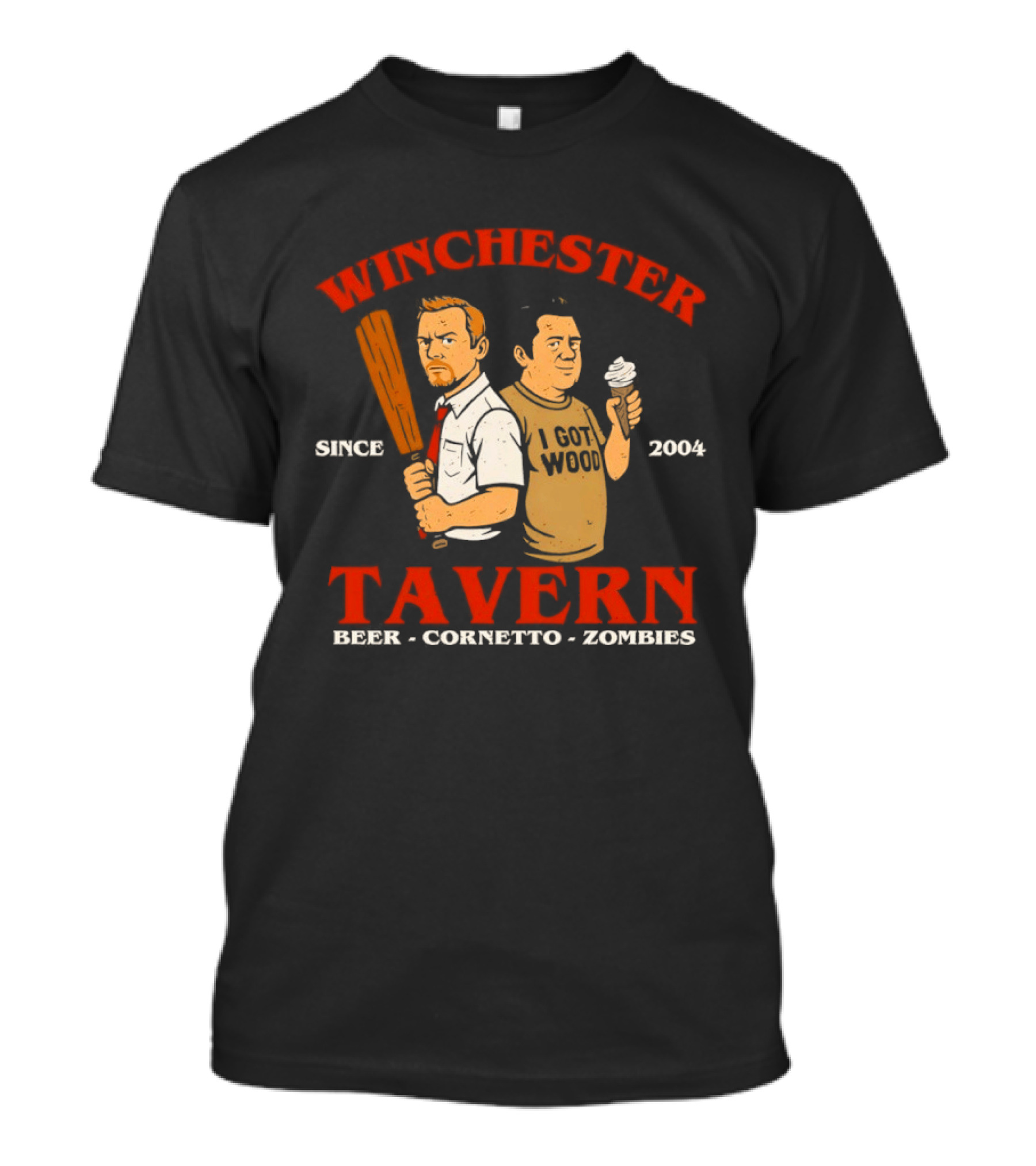 Winchester Tavern Beer Cornetto Zombies Since 2004 T-Shirt