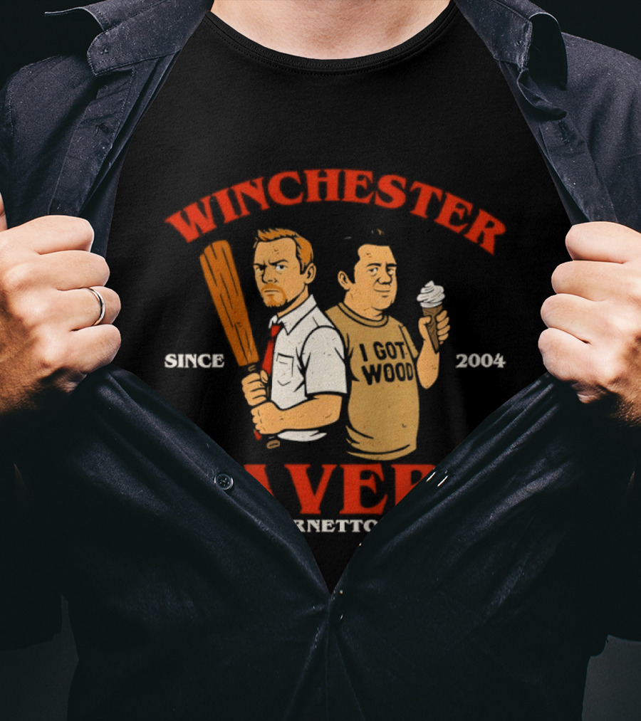 Winchester Tavern Beer Cornetto Zombies Since 2004 T-Shirt