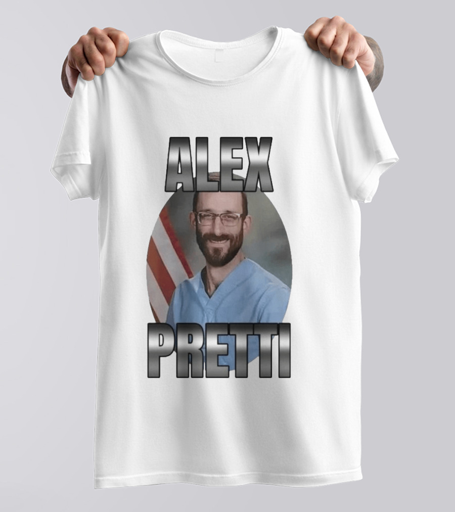 Alex Pretti American Flag T-Shirt