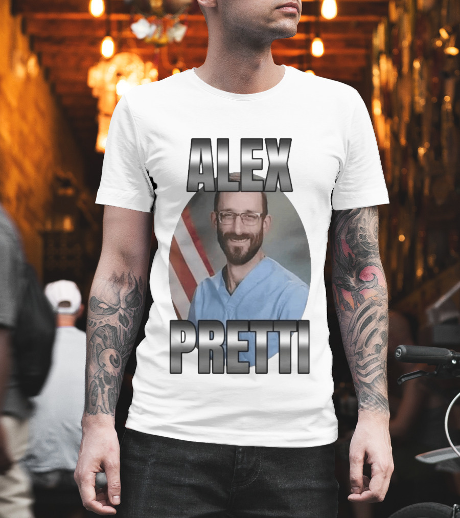 Alex Pretti American Flag T-Shirt