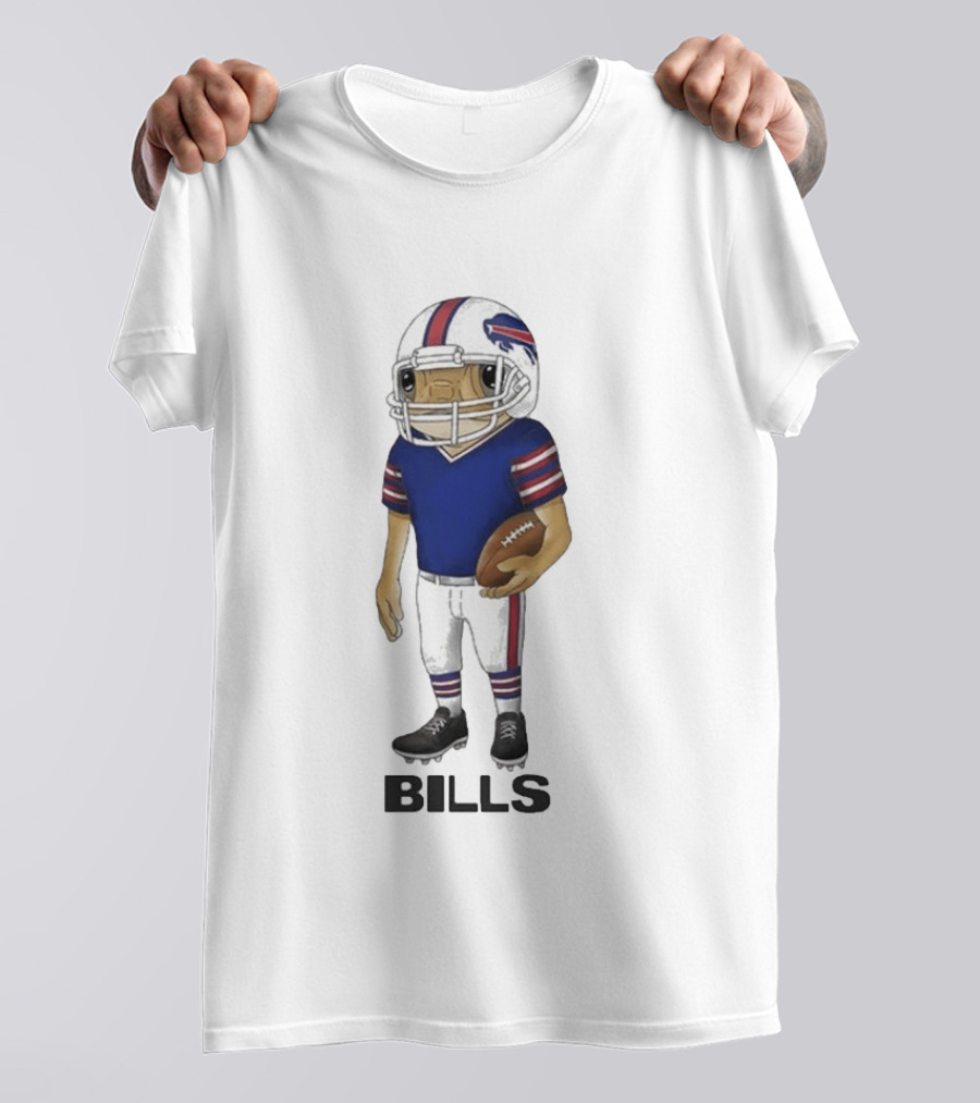 Bad Bunny Buffalo Bills Concho Animated Football Player T-Shirt