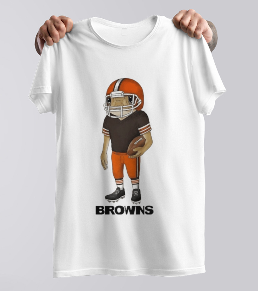 Bad Bunny Cleveland Browns Concho Helmet Mascot Browns T-Shirt