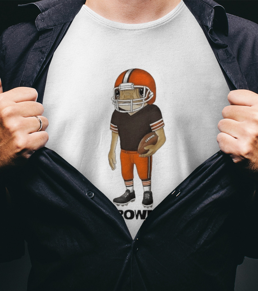 Bad Bunny Cleveland Browns Concho Helmet Mascot Browns T-Shirt