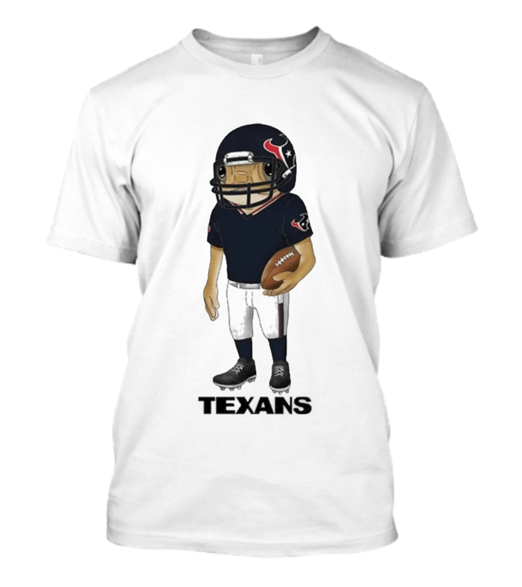 Bad Bunny Houston Texans Football Helmet Concho T-Shirt
