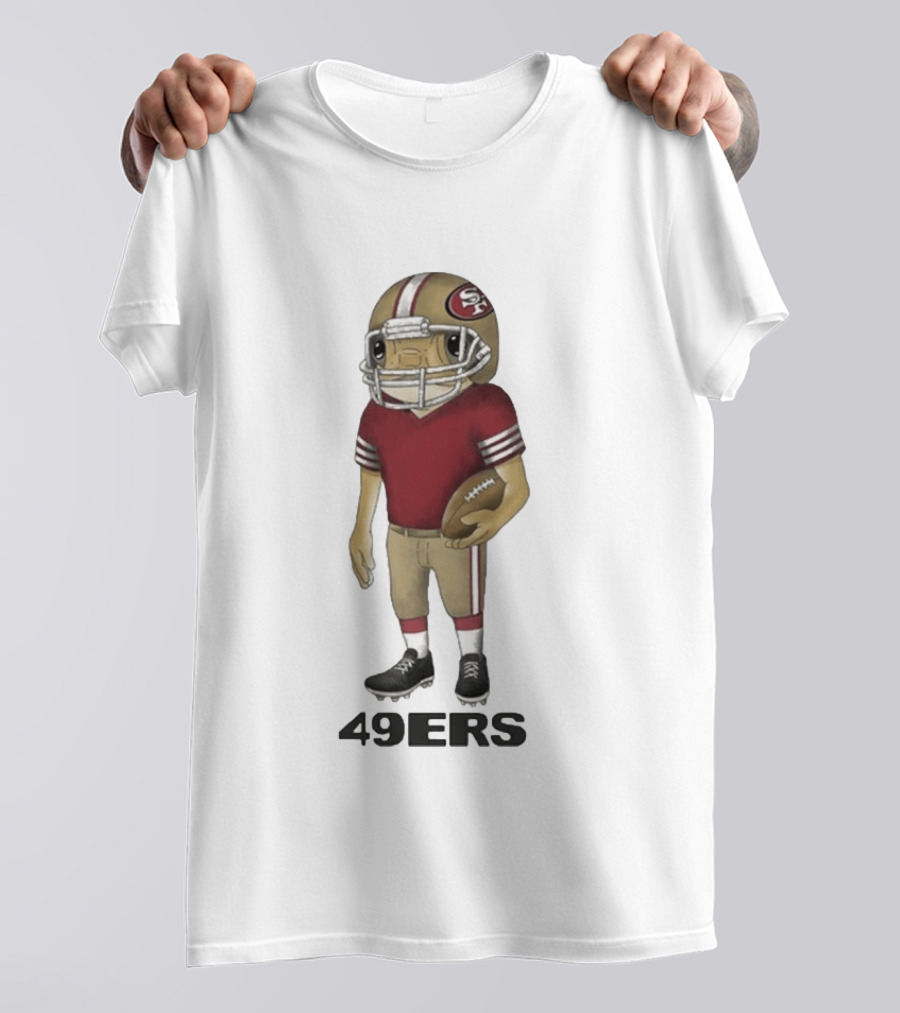 Bad Bunny San Francisco 49ers Football Helmet T-Shirt