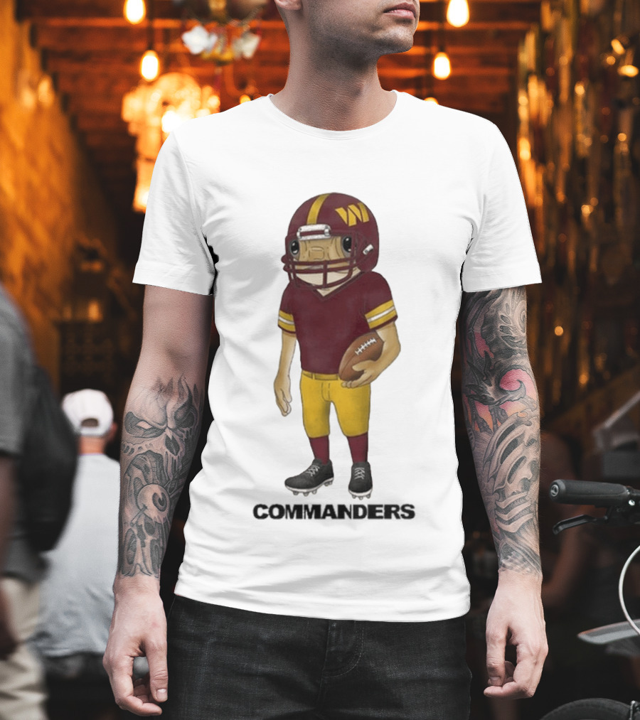 Bad Bunny Commanders Football Helmet T-Shirt