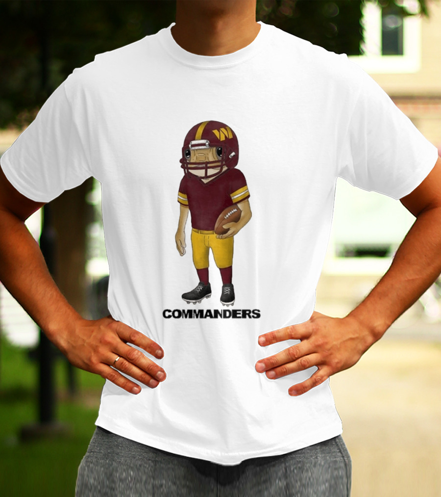 Bad Bunny Commanders Football Helmet T-Shirt