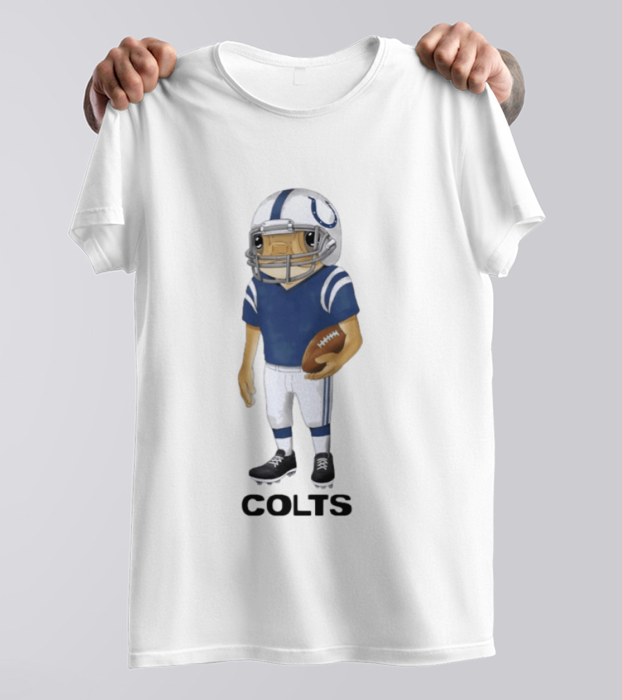 Bad Bunny X Indianapolis Colts Concho Football Player T-Shirt
