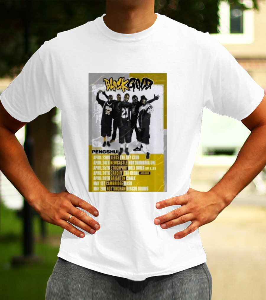 Blackgold Tour 2026 Leeds Newcastle Stockport Cardiff Brighton Cambridge Nottingham Pengshui T-Shirt