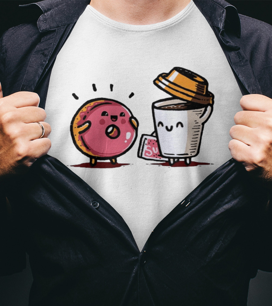 Donut And Coffee A Match Made In Heaven You Donut Know How Much I Love You T-Shirt