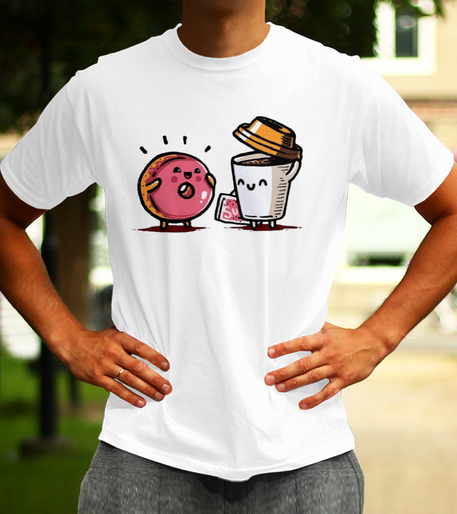 Donut And Coffee A Match Made In Heaven You Donut Know How Much I Love You T-Shirt