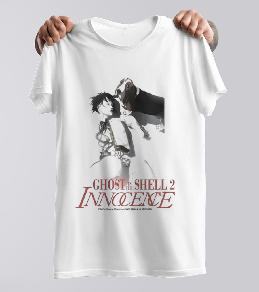 Ghost In The Shell 2 Innocence Anime Manga Art Kanji Characters T-Shirt