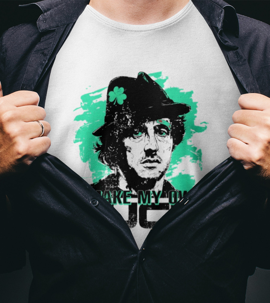 I Make My Own Luck Shamrock Hat Rocky T-Shirt