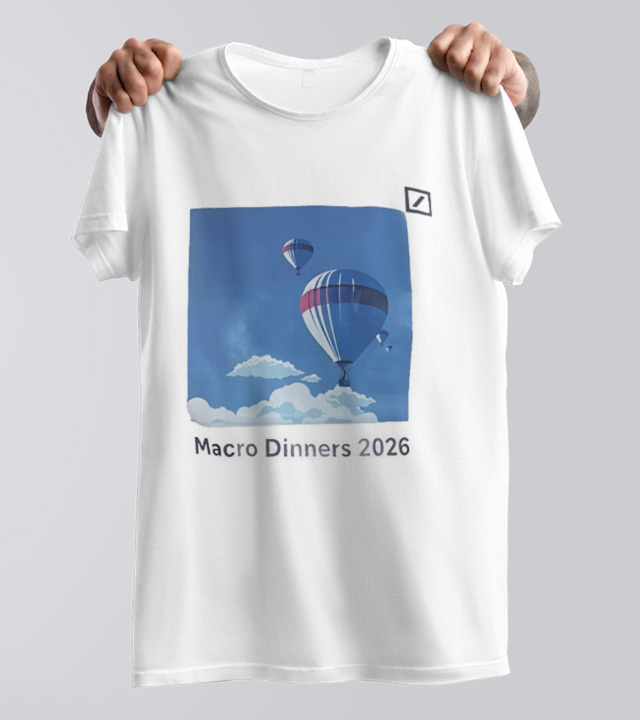 Macro Dinners 2026 Blue Sky Hot Air Balloons T-Shirt