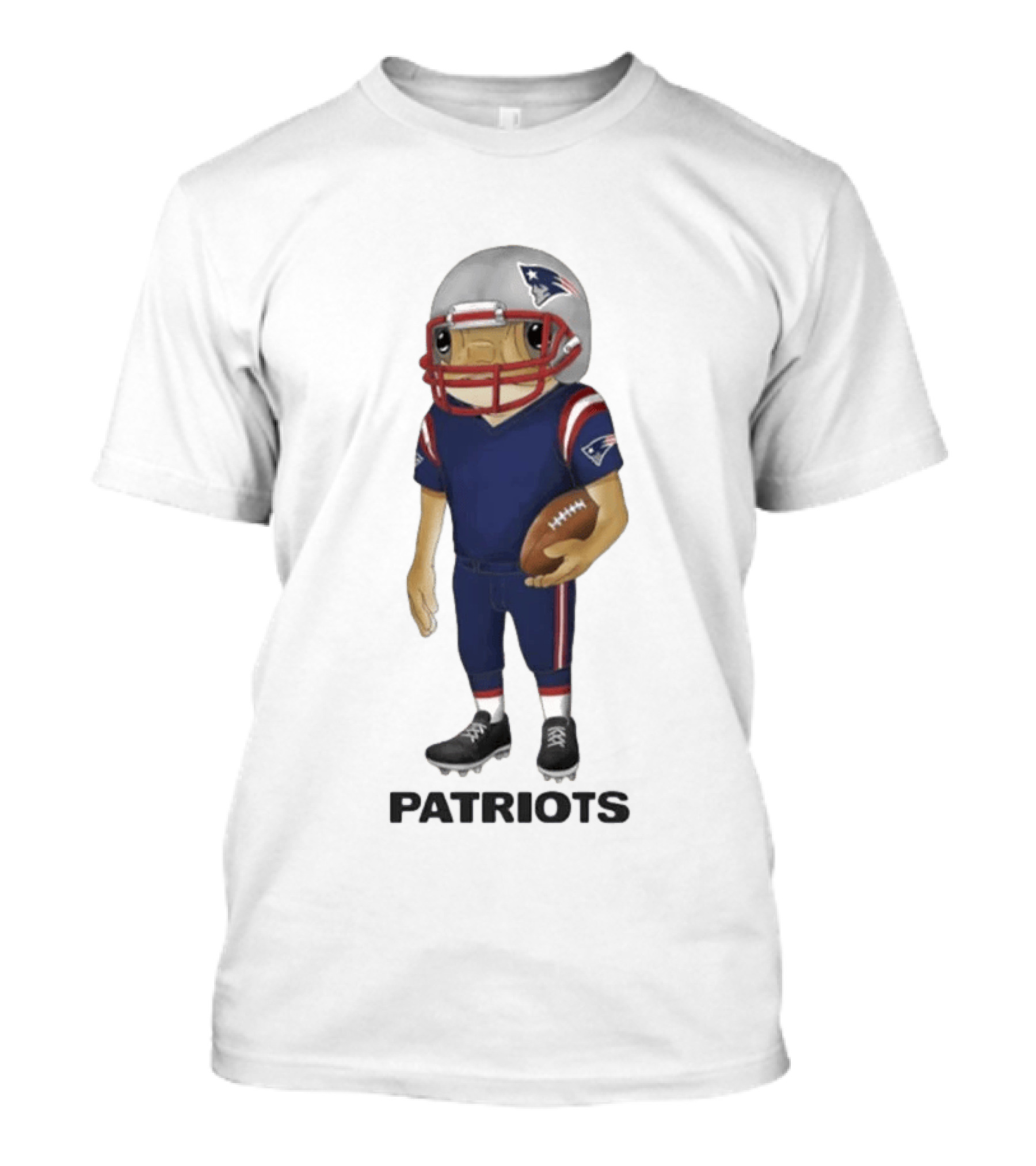 New England Patriots Bad Bunny Football Player 2026 T-Shirt