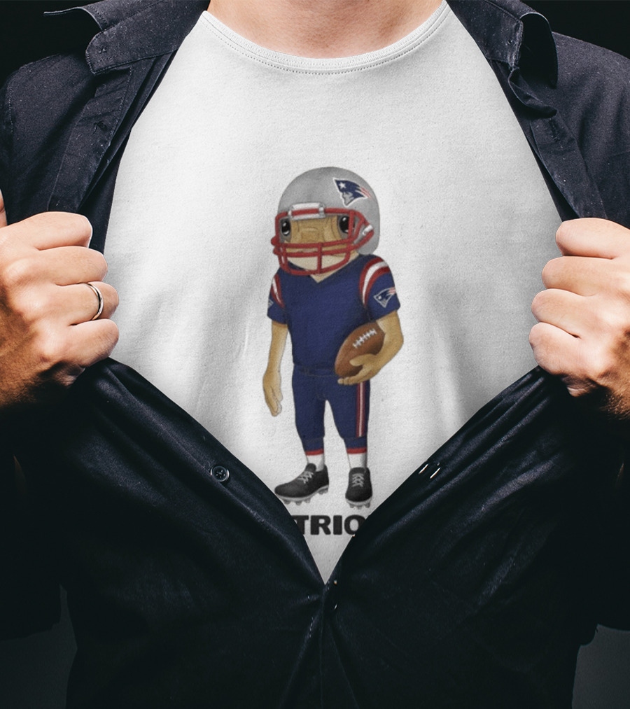 New England Patriots Bad Bunny Football Player 2026 T-Shirt