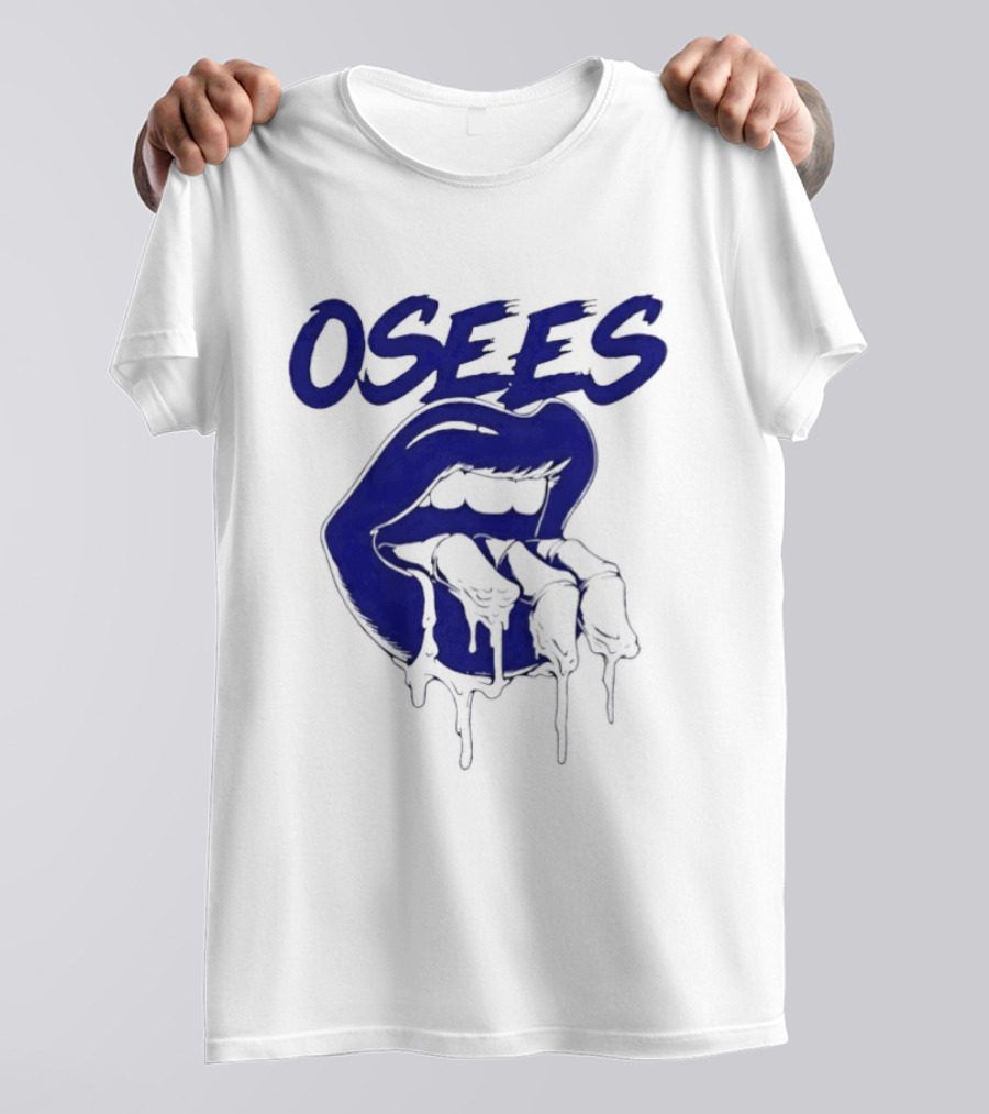 Osees Mouth With Dripping Blue Fingers T-Shirt