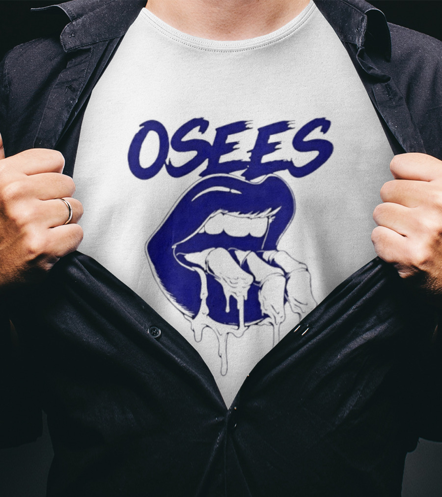 Osees Mouth With Dripping Blue Fingers T-Shirt
