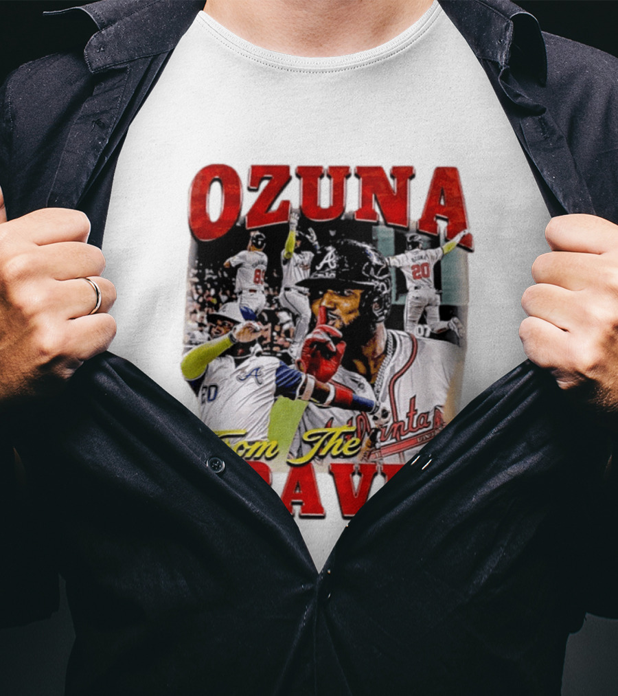 Ozuna Atlanta Braves 20 Baseball Celebration T-Shirt