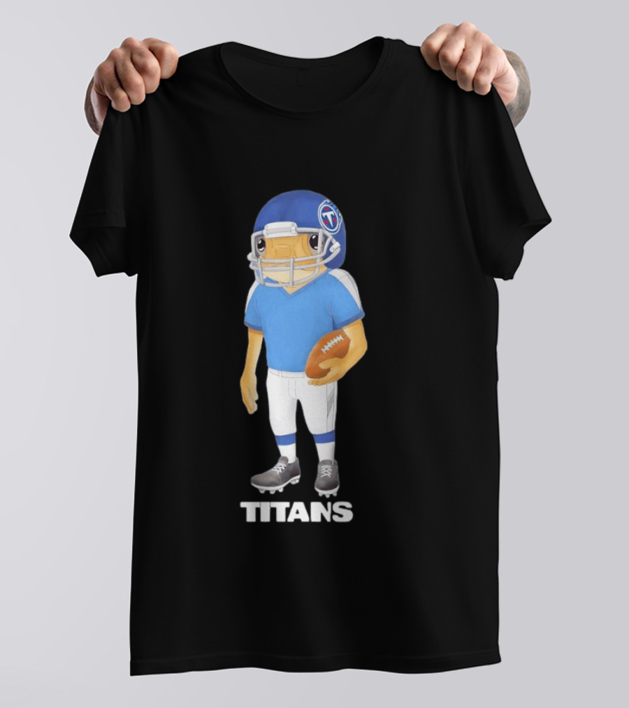 Bad Bunny X Tennessee Titans Football Player Character Collaboration T-Shirt