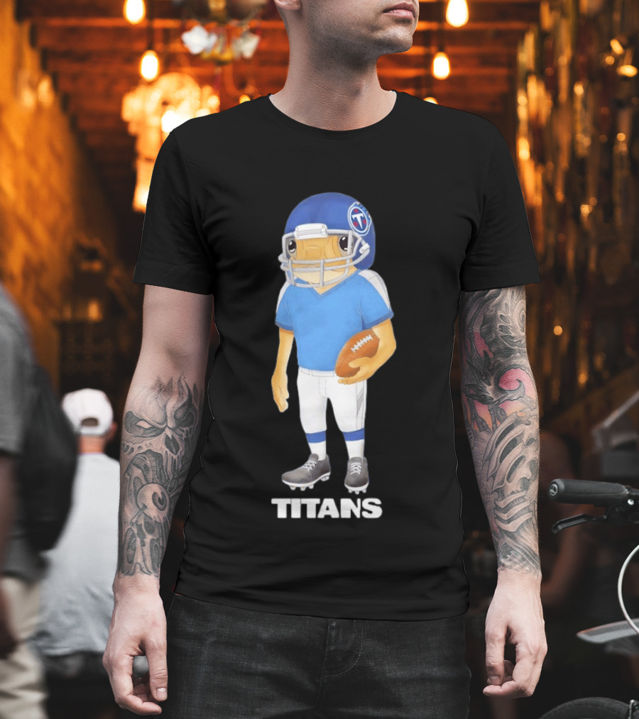 Bad Bunny X Tennessee Titans Football Player Character Collaboration T-Shirt