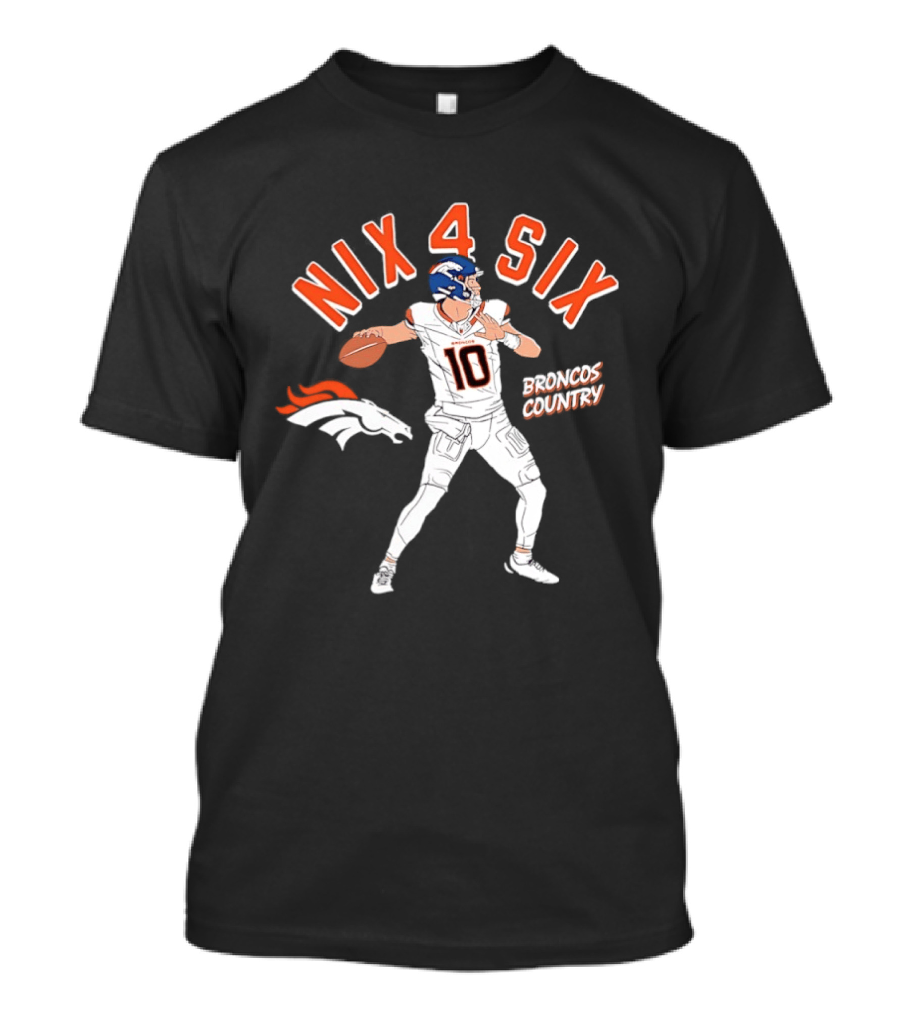 Nix 4 Six Denver Broncos Country Football Player T-Shirt