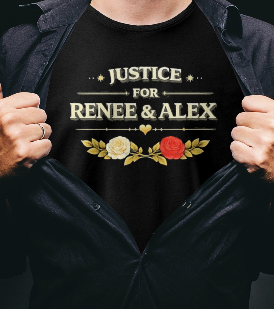 Justice For Renee & Alex Floral Heart T-Shirt