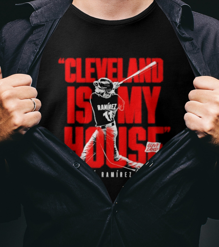 Cleveland Is My House José Ramírez Baseball Player Guardians T-Shirt