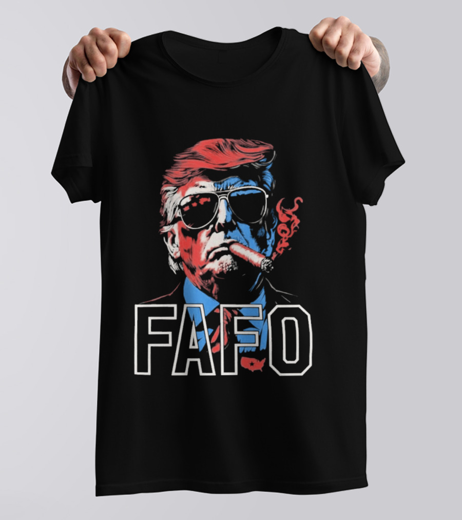 Trump Cigar FAFO Bold Patriotic T-Shirt
