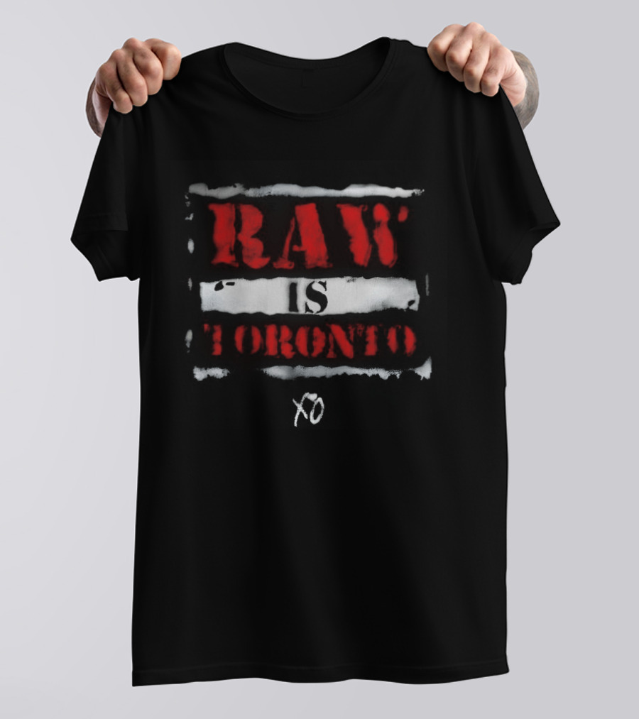 RAW Is Toronto WWE X The Weeknd Collaboration T-Shirt