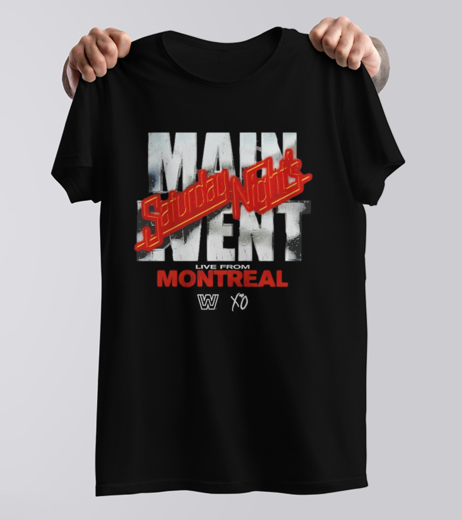 Saturday Night's Main Event Montreal WWE X The Weeknd T-Shirt